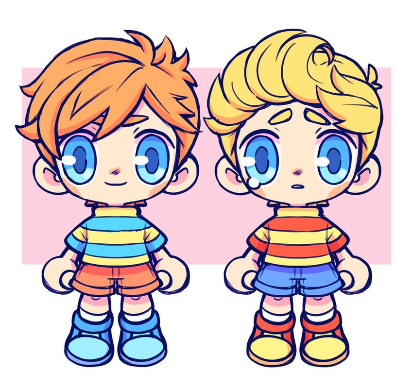 lucas and claus (mother and 1 more) drawn by bazukat_art