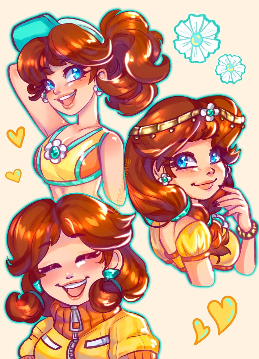 princess daisy (mario and 2 more) drawn by octogummie