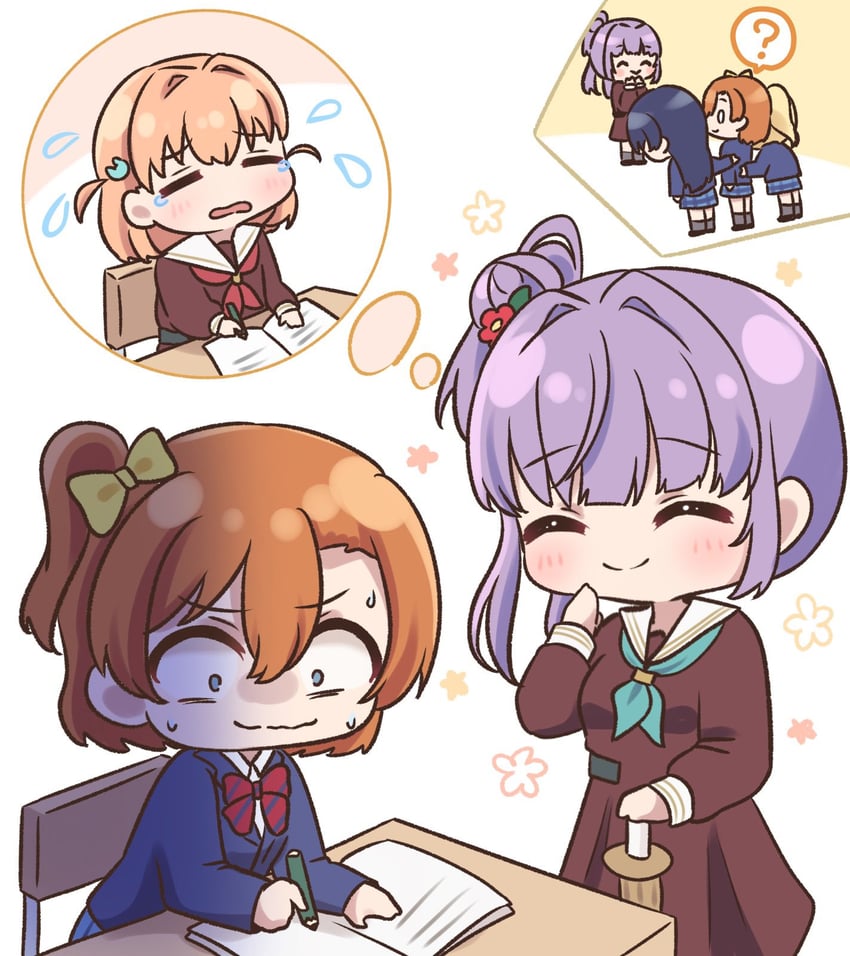 sonoda umi, ayase eli, hinoshita kaho, otomune kozue, and kosaka honoka (love live! and 2 more) drawn by ritaso