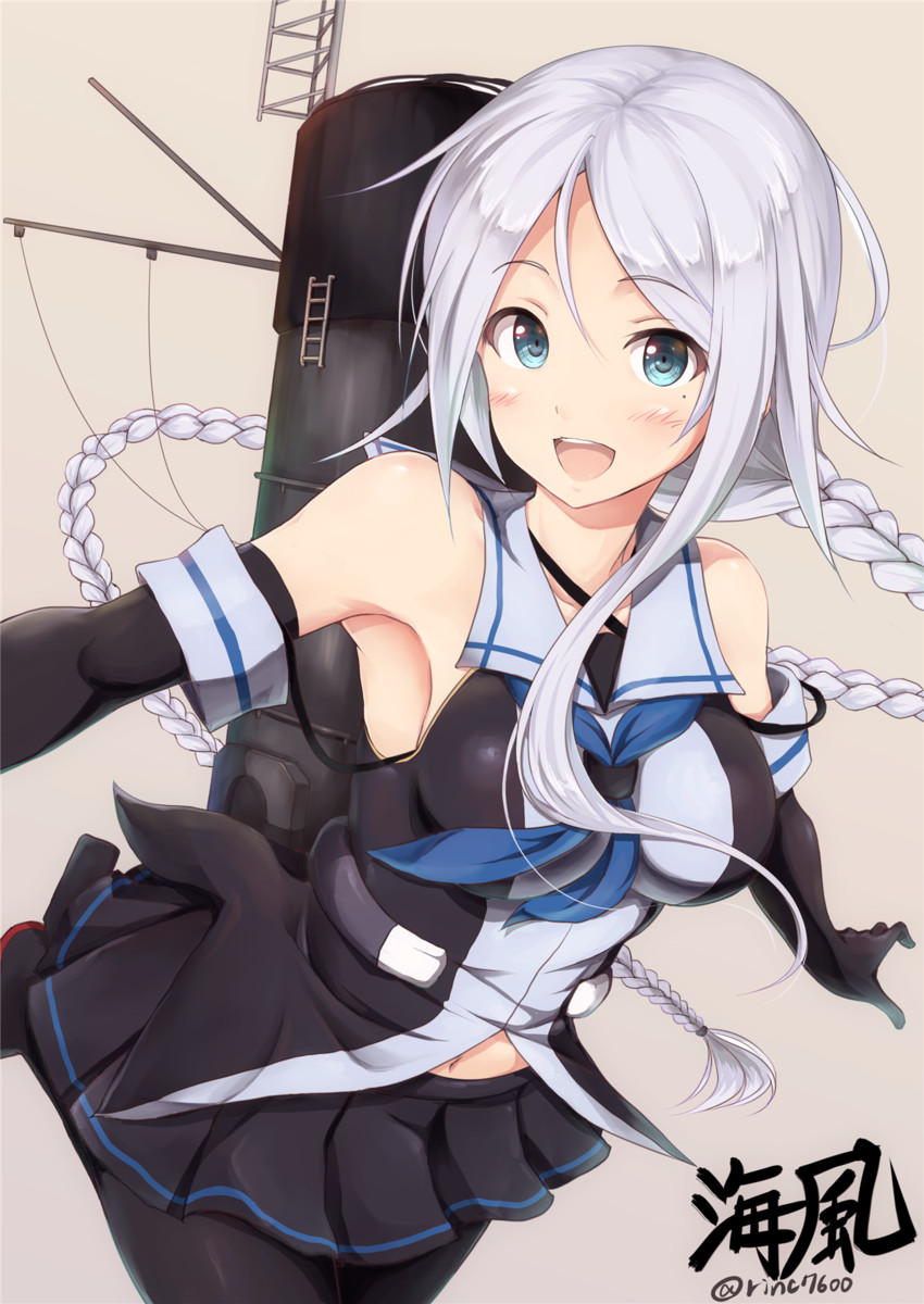 umikaze (kantai collection) drawn by ichikawa_feesu