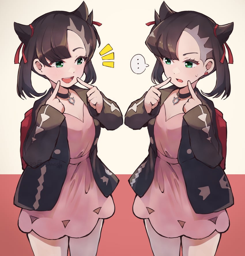 marnie (pokemon and 2 more) drawn by hirotaka_(hrtk990203)