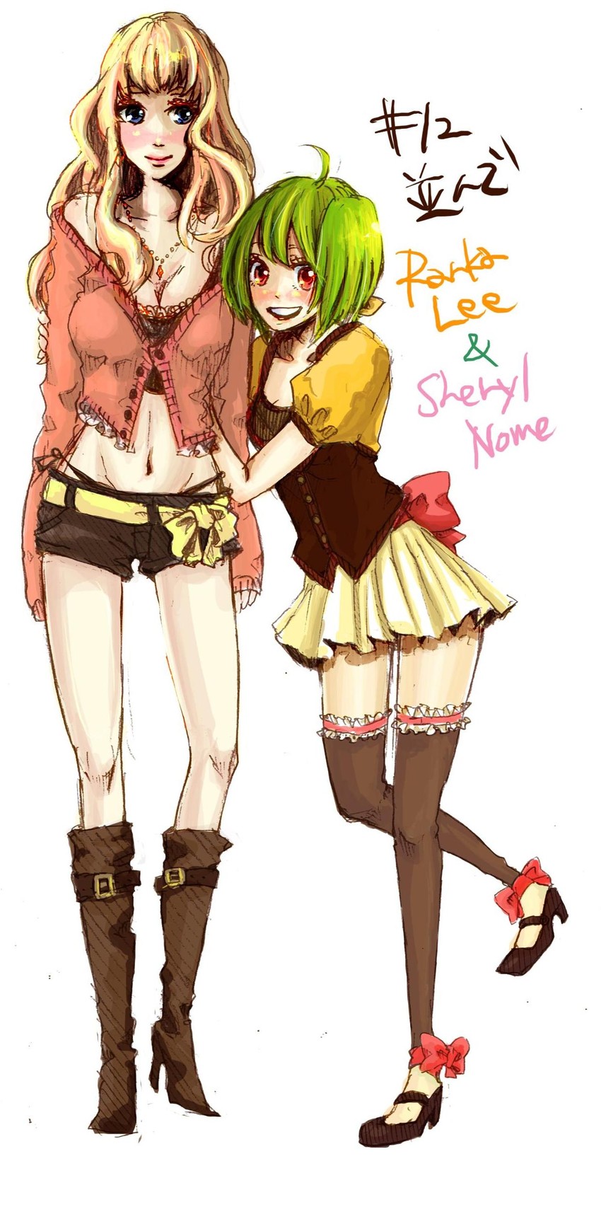 sheryl nome and ranka lee (macross and 1 more) drawn by dota115039
