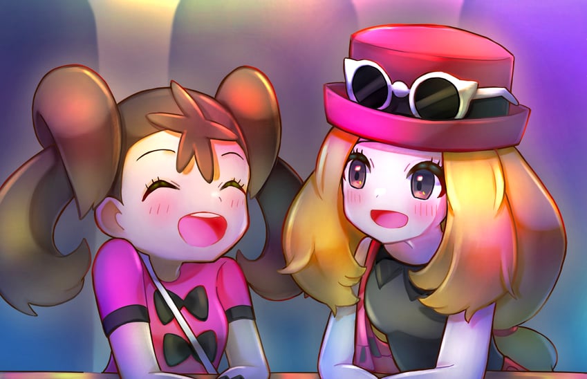 serena and shauna (pokemon and 1 more) drawn by meta-g_(curc8737)