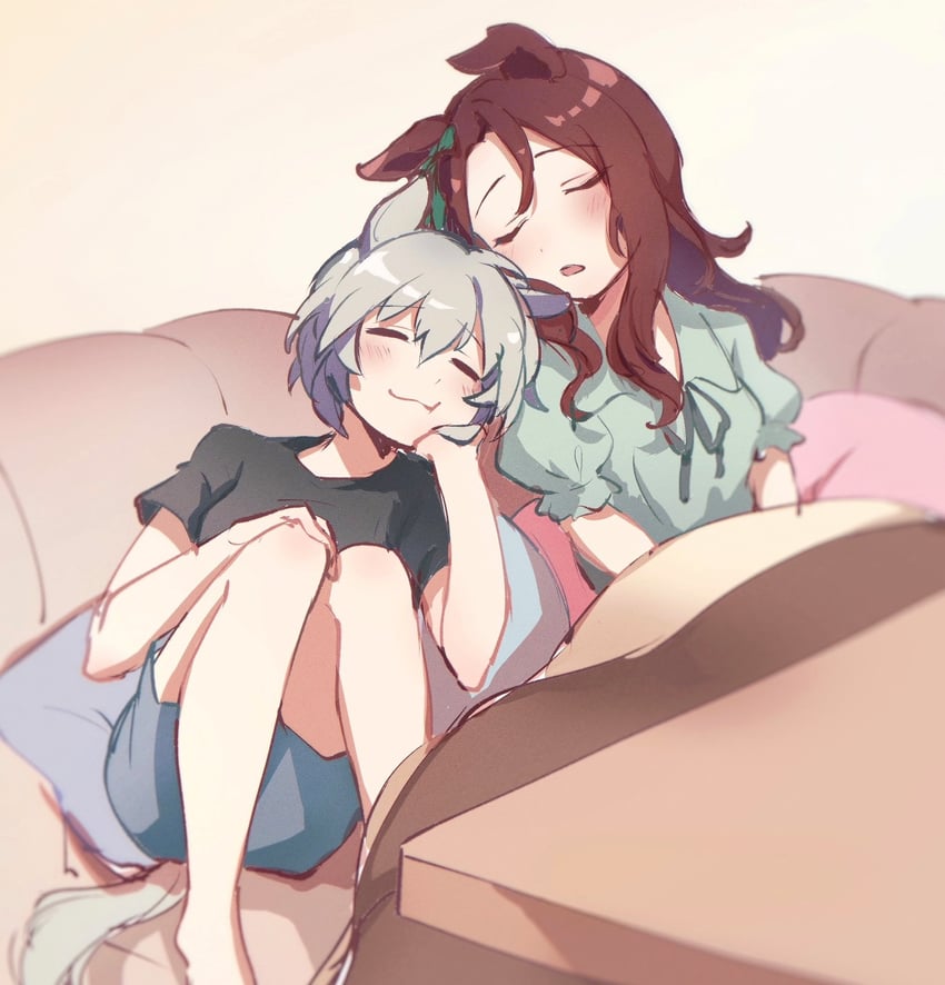 king halo and seiun sky (umamusume) drawn by sekiyu_inu