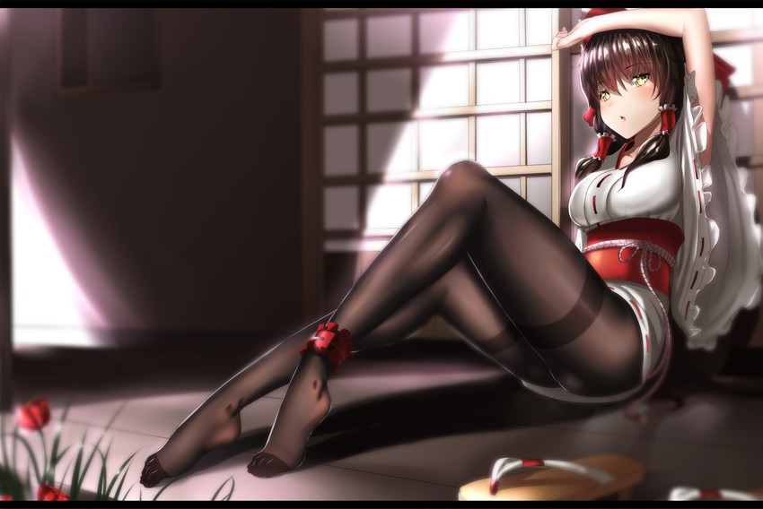 Anime girls in striped stockings