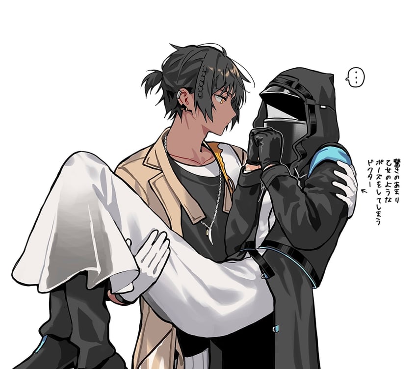 doctor and thorns (arknights) drawn by hishoti_cheese