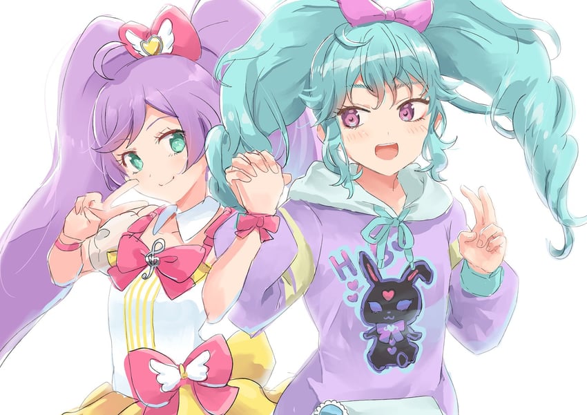 manaka laala and katasumi amari (pretty series and 2 more) drawn by okiru
