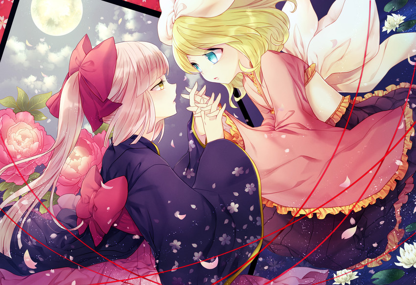 kagamine rin and nekomura iroha (vocaloid) drawn by renta_(deja-vu)