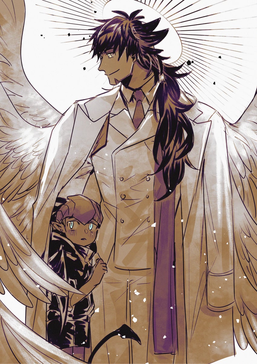 leon and raihan (pokemon and 1 more) drawn by chiyo_(miichiyochin)