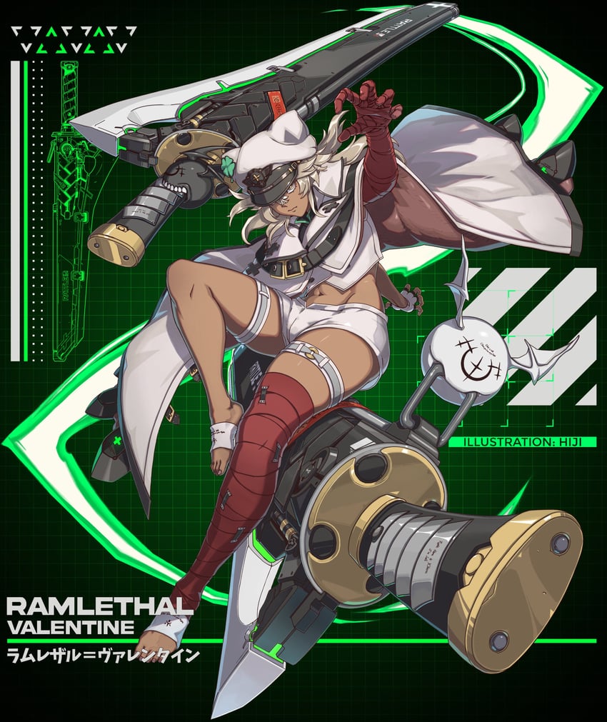 ramlethal valentine (guilty gear and 1 more) drawn by hiji_art