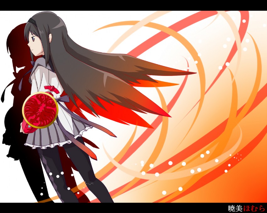 akemi homura and kamen rider ooo (mahou shoujo madoka magica and 2 more) drawn by kaisyuu