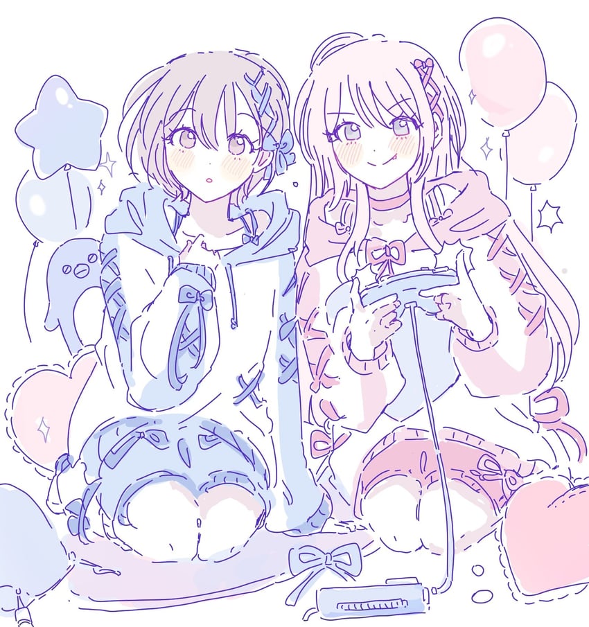 chihaya anon and takamatsu tomori (bang dream! and 1 more) drawn by chap55al