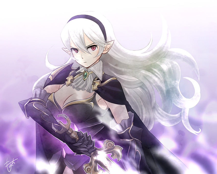 female corrin (fire emblem and 1 more) drawn by momen_(6p6)