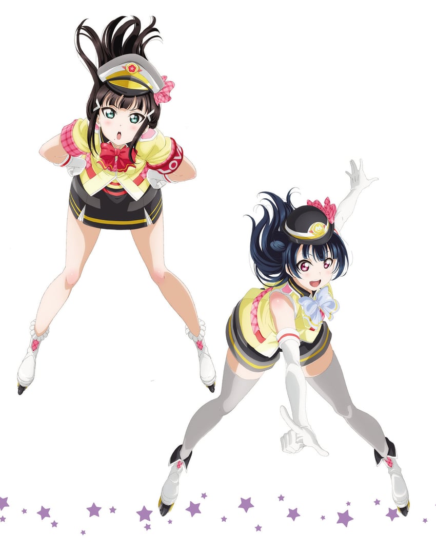 tsushima yoshiko and kurosawa dia (love live! and 1 more)