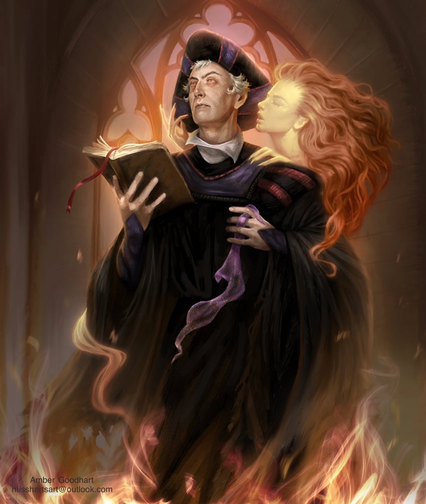 claude frollo (the hunchback of notre dame) drawn by amber_goodhart