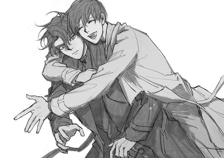 kim dokja and yoo joonghyuk (omniscient reader's viewpoint) drawn by raya_(000_unseen)