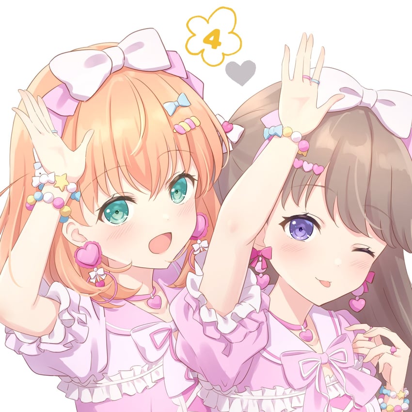 hinoshita kaho and fujishima megumi (love live! and 1 more) drawn by hanazora_satsuki