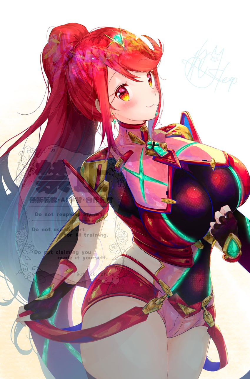 pyra (xenoblade chronicles and 1 more) drawn by nemu_(ut_kakinotane)