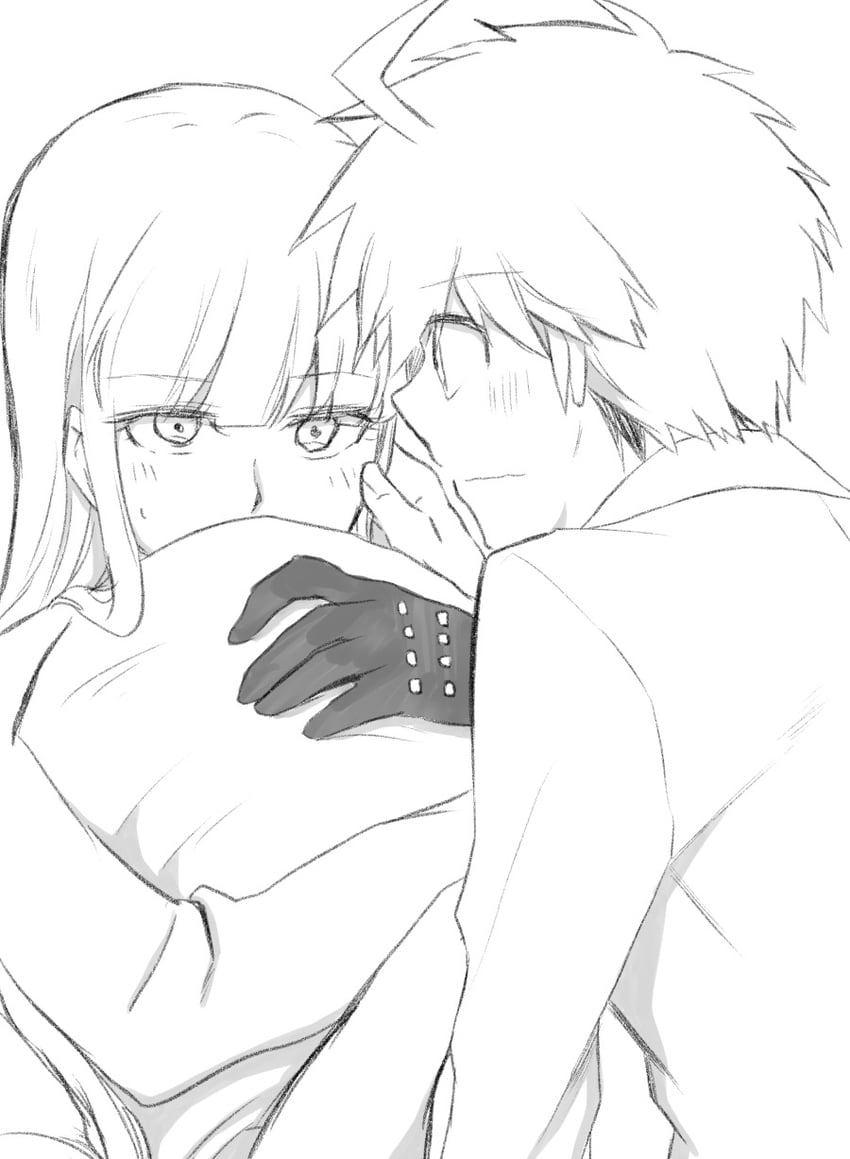 kirigiri kyoko and naegi makoto (danganronpa and 1 more) drawn by karen_(karenendo)