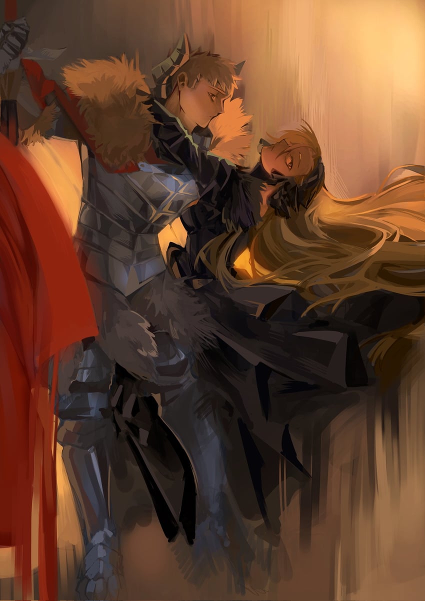 marcille donato and laios touden (dungeon meshi) drawn by potatobrush