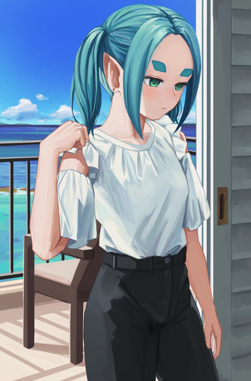 ononoki yotsugi (monogatari and 2 more) drawn by nemo_ringo