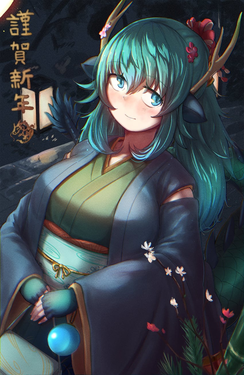 blue dragon (kemono friends and 1 more) drawn by okyao