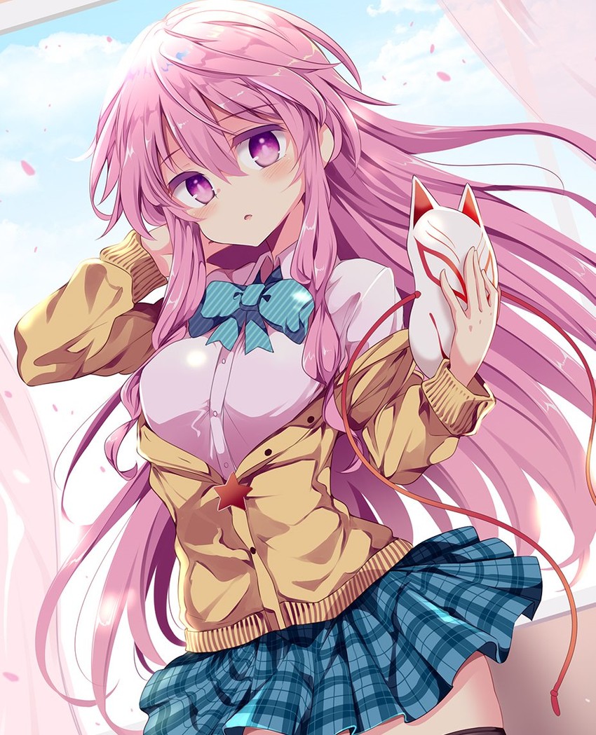 hata no kokoro (touhou) drawn by maturiuta_sorato