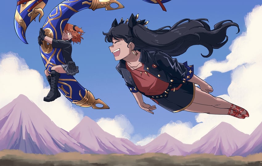 fujimaru ritsuka and ishtar (fate and 1 more) drawn by vincent-san
