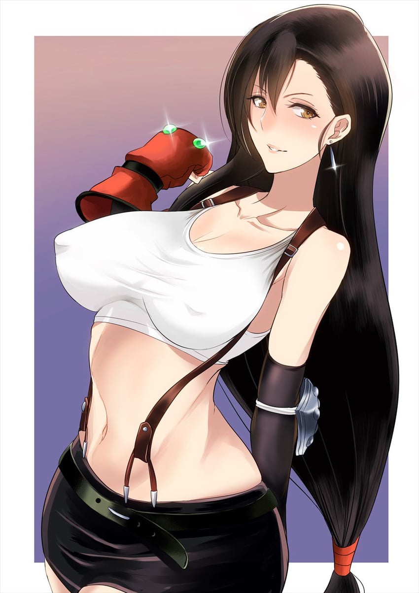 tifa lockhart (final fantasy and 1 more) drawn by kawabata_yoshihiro