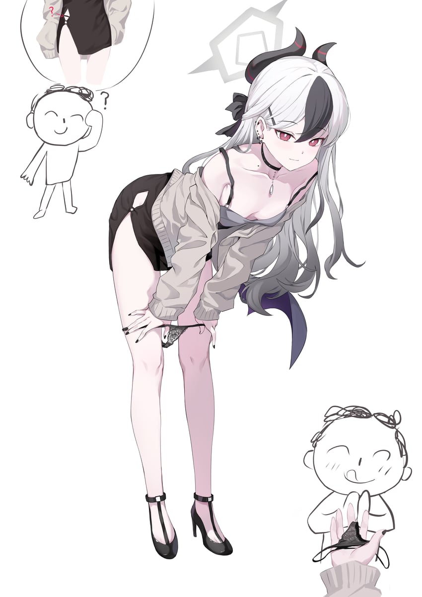 sensei, doodle sensei, and kayoko (blue archive) drawn by hokori_sakuni