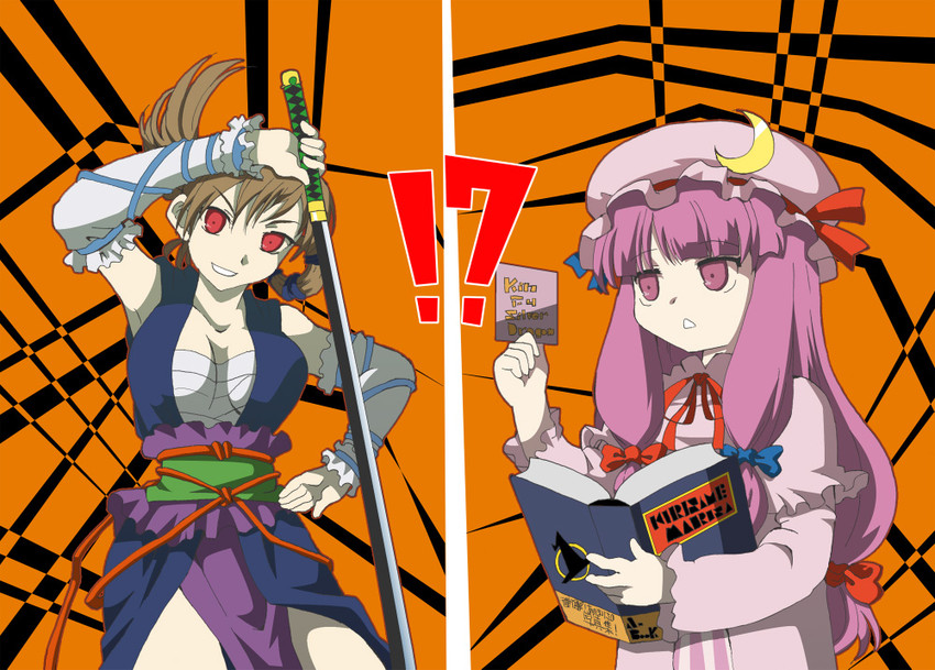 patchouli knowledge and captain silver (touhou and 4 more) drawn by yanagihara_tantoui
