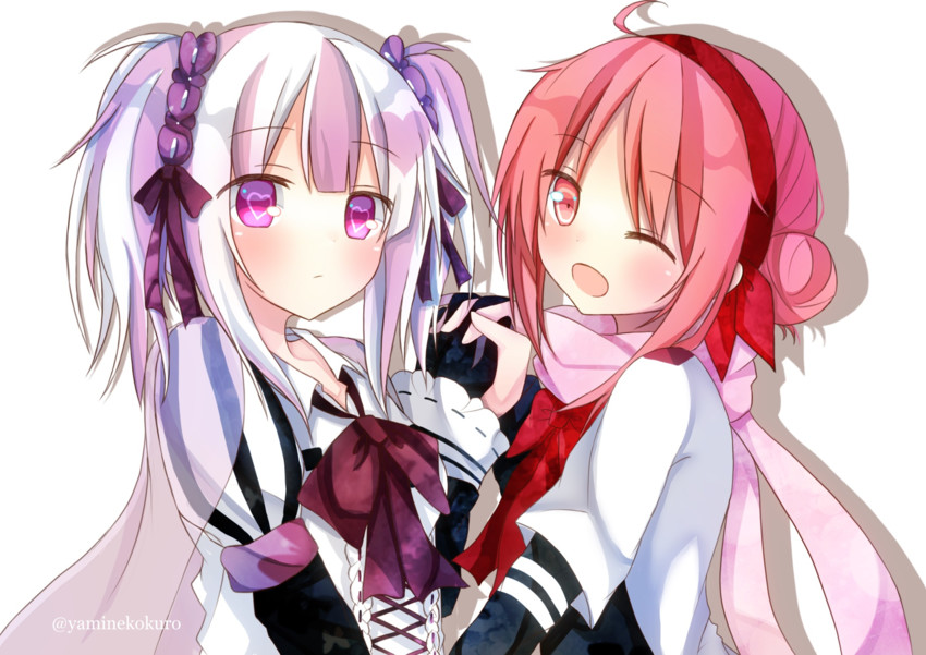 ichinomiya eruna and fujishiro otone (mikagura gakuen kumikyoku) drawn by yamine_kuro
