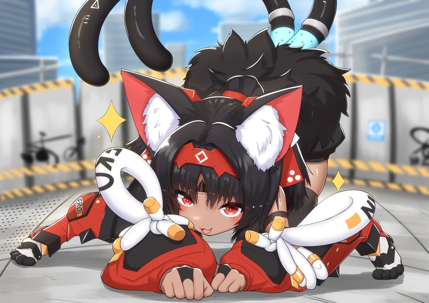 nekomiya mana (zenless zone zero) drawn by horokusa_(korai)