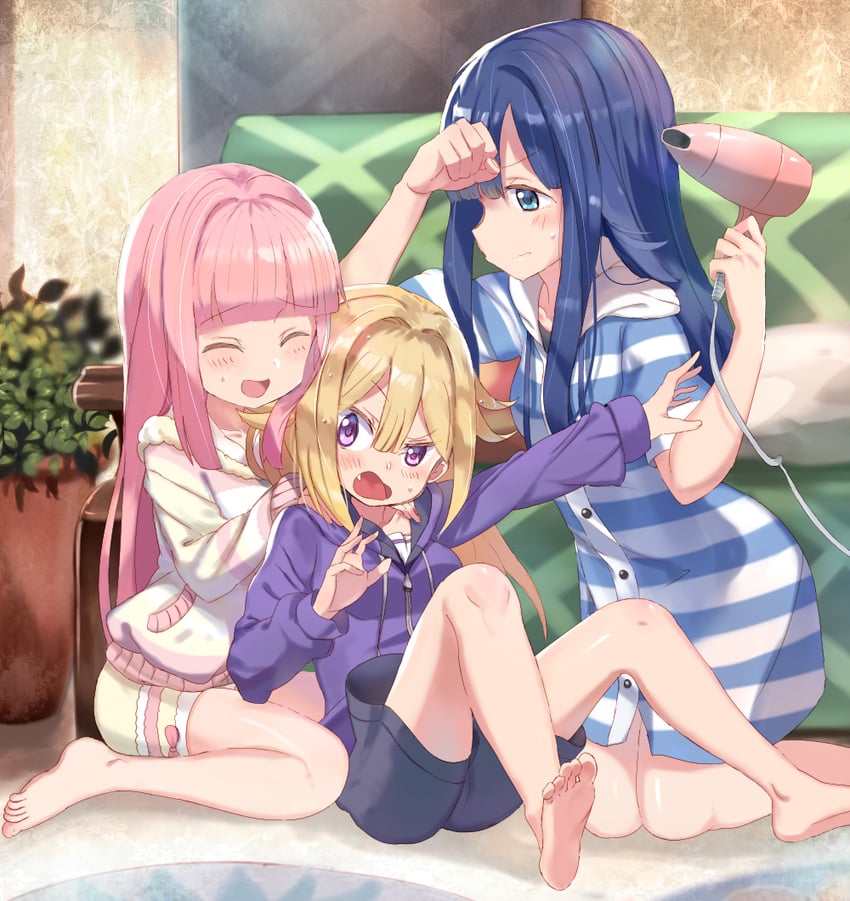 tamaki iroha, nanami yachiyo, and mitsuki felicia (mahou shoujo madoka magica and 1 more) drawn by hitoshi_suda