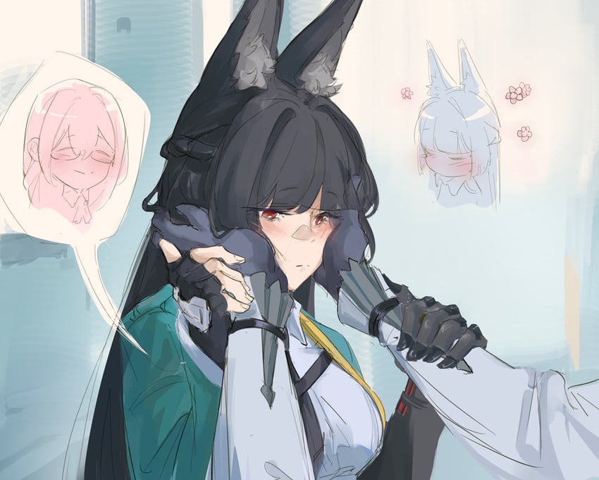 hoshimi miyabi and tsukishiro yanagi (zenless zone zero) drawn by bluhbold