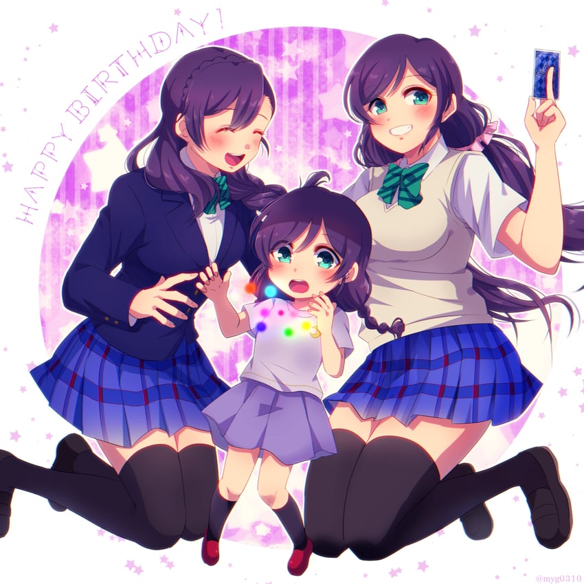 tojo nozomi (love live! and 1 more) drawn by mayugeneko