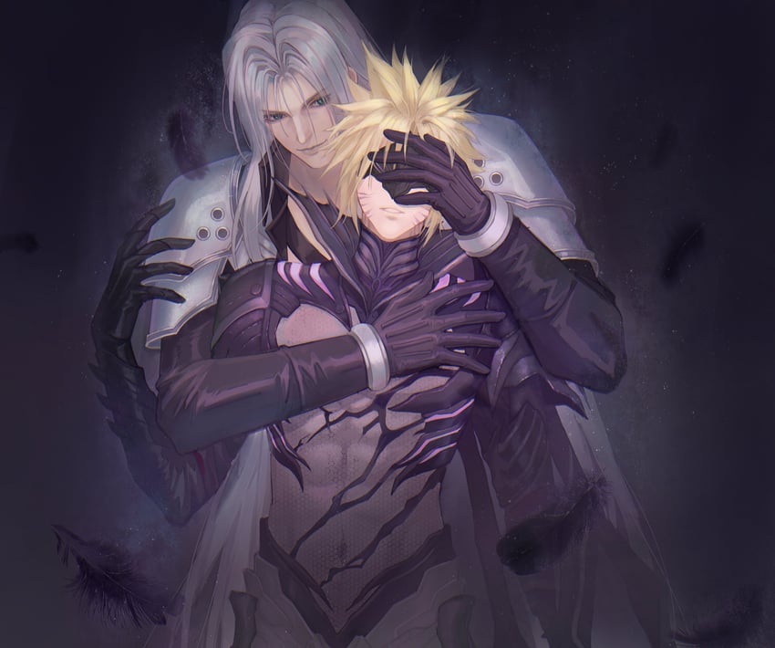 cloud strife and sephiroth (final fantasy and 2 more) drawn by yakakaer