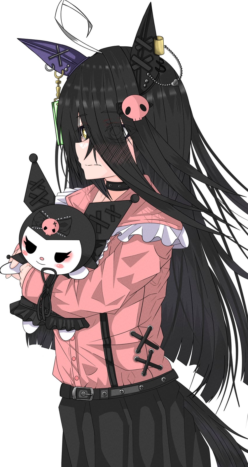 manhattan cafe and kuromi (umamusume and 2 more) drawn by torakichipravda_(1210_sagiri)