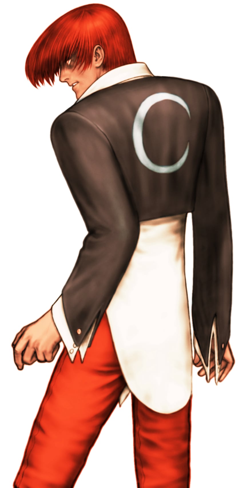 yagami iori and orochi iori (the king of fighters and 1 more) drawn by mori_toshiaki