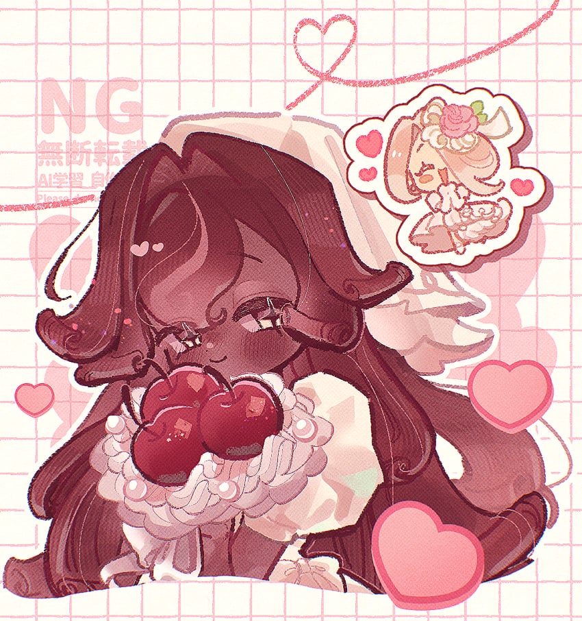 black forest cookie and wedding cake cookie (cookie run and 1 more) drawn by ishrkut
