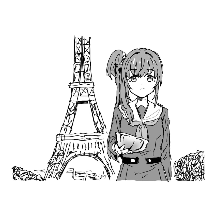 otomune kozue (love live! and 1 more) drawn by hellfire00001