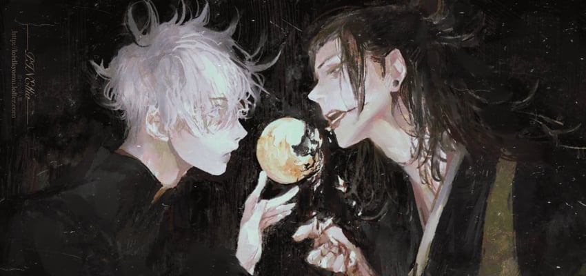 gojou satoru and getou suguru (jujutsu kaisen) drawn by naaacn