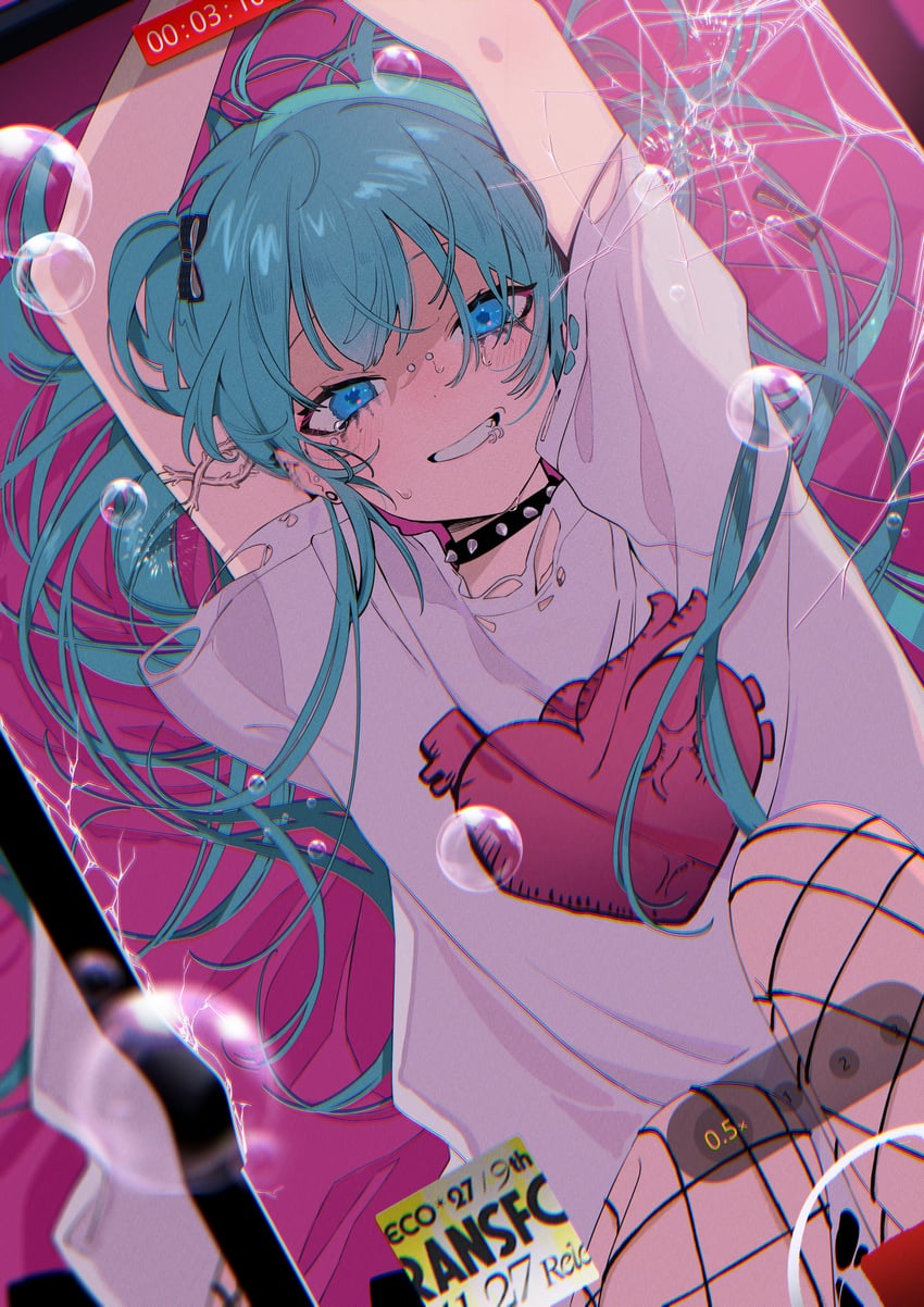 hatsune miku (vocaloid and 1 more) drawn by omutatsu
