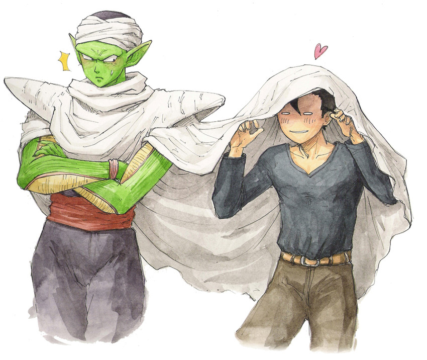 son gohan and piccolo (dragon ball and 1 more) drawn by adzombie