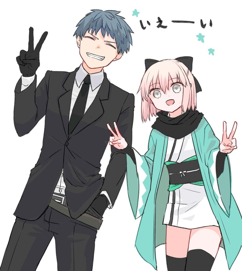 okita souji and saitou hajime (fate and 1 more) drawn by himeko_(nico6v6pachi)
