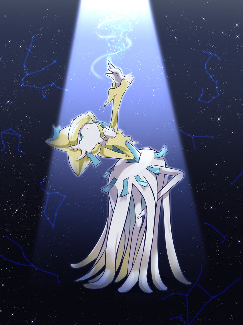 gardevoir and jirachi (pokemon and 1 more) drawn by ddingyong