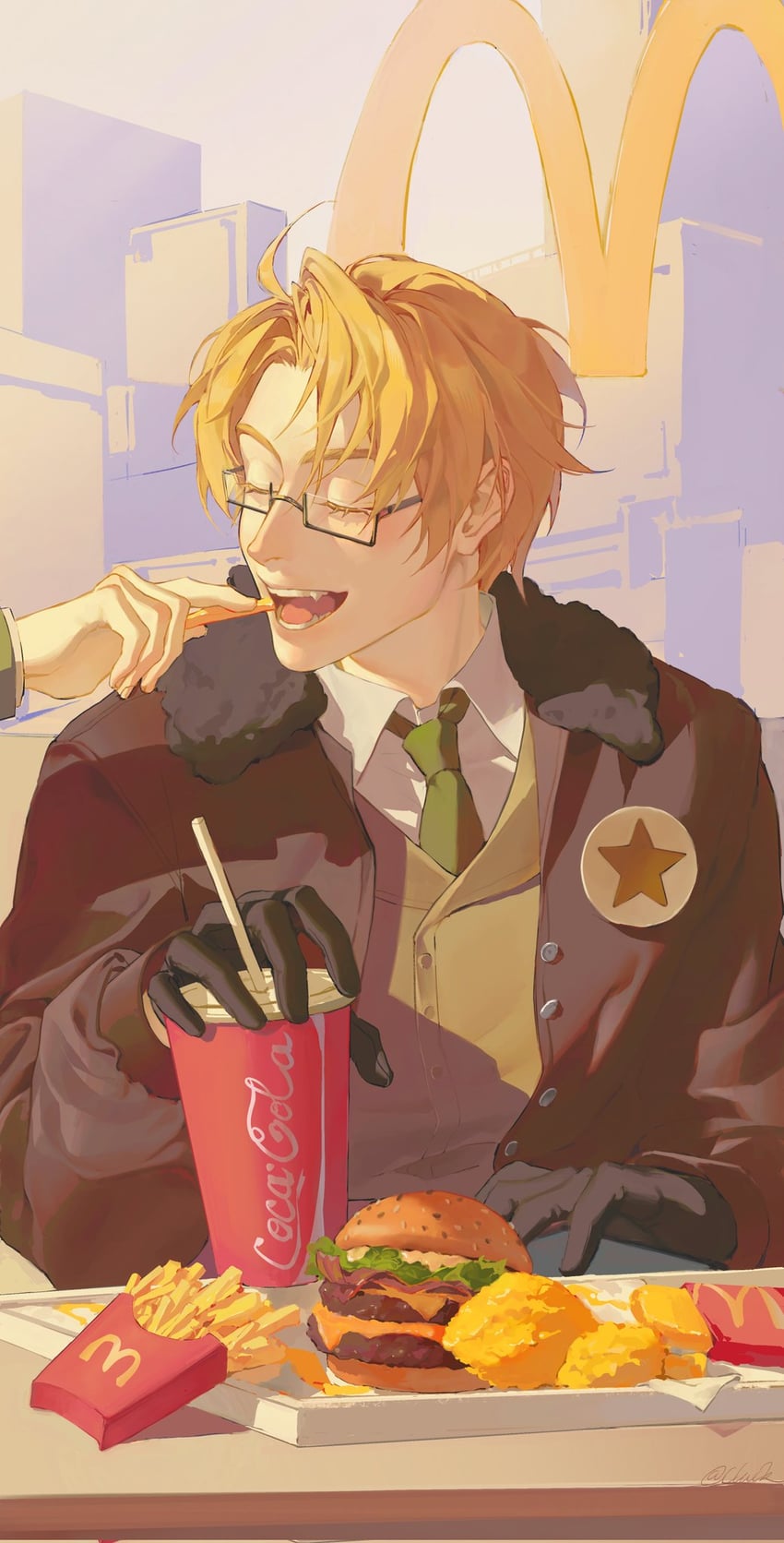 america (axis powers hetalia and 2 more) drawn by cluck_gugu