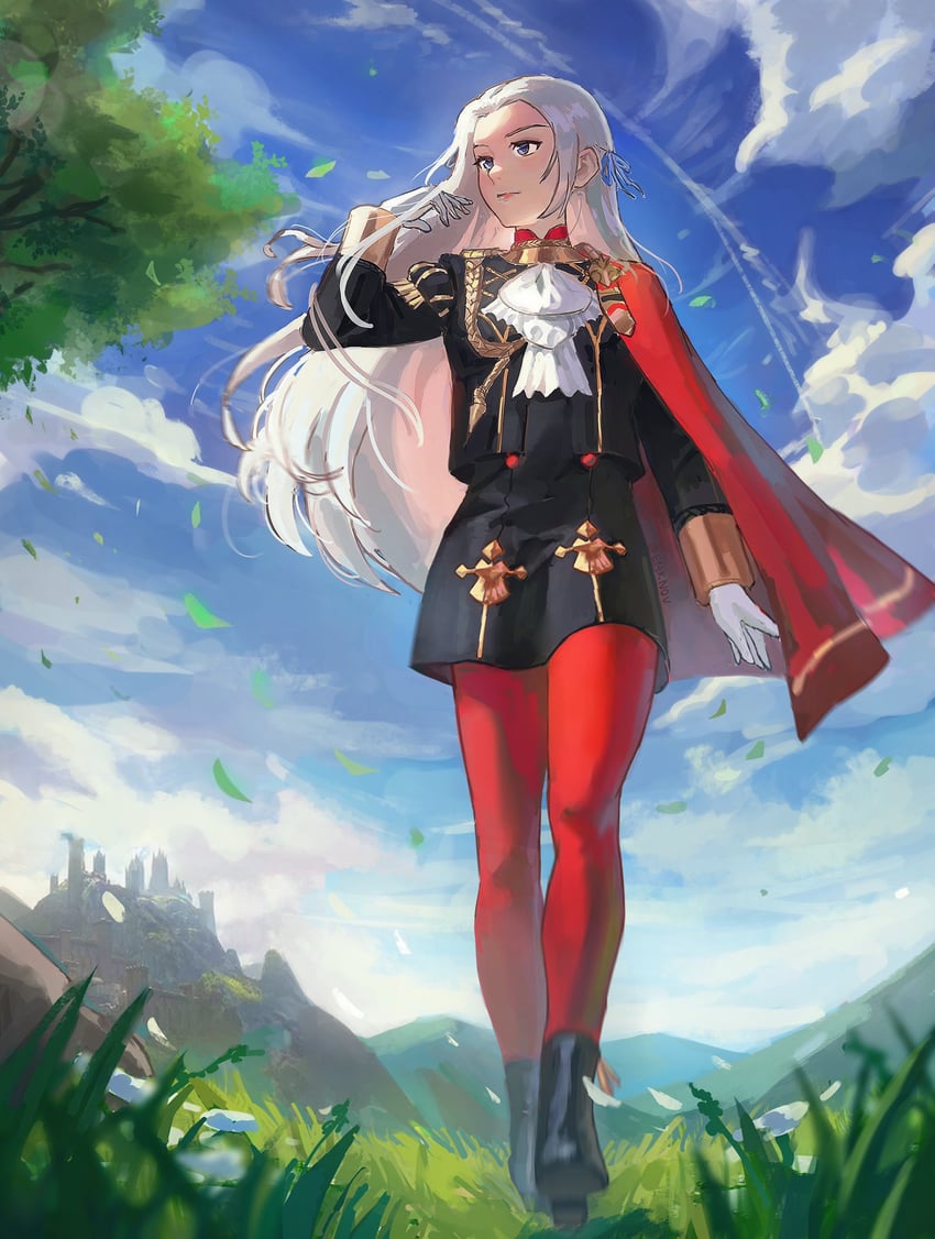 edelgard von hresvelg (fire emblem and 1 more) drawn by emknov