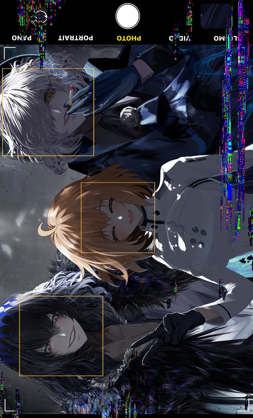 fujimaru ritsuka, oberon, and edmond dantes (fate and 1 more) drawn by antinese