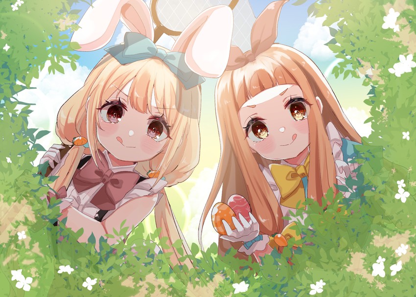 futaba anzu and ichihara nina (idolmaster and 2 more) drawn by rino_cnc